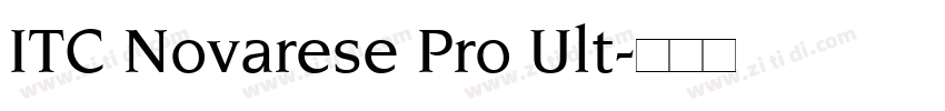 ITC Novarese Pro Ult字体转换 ITC Novarese Pro Ult字体转换